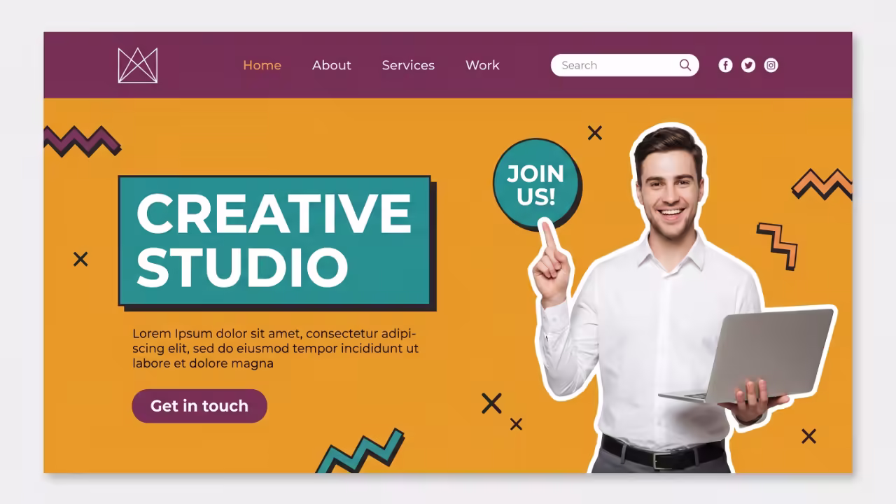 Web Landing Page & Banner Design
